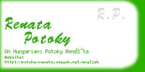 renata potoky business card